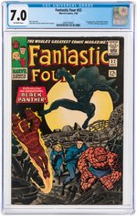 "FANTASTIC FOUR" #52 JULY 1966 CGC 7.0 FINE/VF (FIRST BLACK PANTHER).