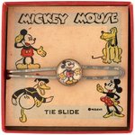 "MICKEY MOUSE JEWELRY" RARE BOXED TIE SLIDE.