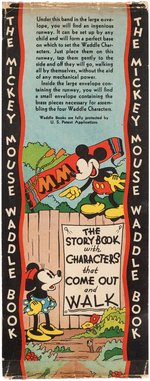 MICKEY MOUSE WADDLE BOOK" NEAR COMPLETE EXAMPLE WITH RARE BAND.