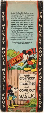 MICKEY MOUSE WADDLE BOOK" NEAR COMPLETE EXAMPLE WITH RARE BAND.