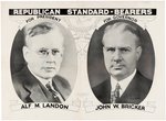 LANDON & BRICKER OHIO GUBERNATORIAL JUGATE COATTAIL POSTER.