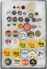 FORD 41 SMALLER BUTTONS 1920s-1970s WITH NUMEROUS RARITIES INCLUDING "FORD HOODLUM".