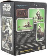 GENTLE GIANT "STAR WARS: RETURN OF THE JEDI" SCOUT TROOPER AND SPEEDER BIKE STATUE.