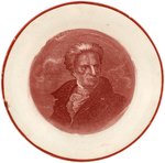 ANDREW JACKSON ENOCH WOOD PORTRAIT CUP PLATE.