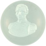 ZACHARY TAYLOR MILITARY BUST PORTRAIT SULFIDE PAPERWEIGHT.
