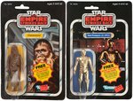 "STAR WARS: THE EMPIRE STRIKES BACK" CARDED "3-CPO, CHEWBACCA" ACTION FIGURE PAIR.