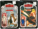 "STAR WARS: THE EMPIRE STRIKES BACK" CARDED "REBEL COMMANDER, UGNAUGHT" ACTION FIGURE PAIR.