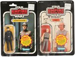 "STAR WARS: THE EMPIRE STRIKES BACK" CARDED "LOBOT, IMPERIAL COMMANDER" ACTION FIGURE PAIR.