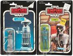 "STAR WARS: THE EMPIRE STRIKES BACK" CARDED "FX-7, 2-1B" ACTION FIGURE PAIR.