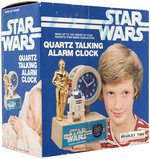 “STAR WARS" QUARTZ TALKING ALARM CLOCK BY BRADLEY.