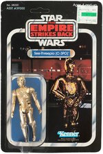 "STAR WARS: THE EMPIRE STRIKES BACK - C-3PO" ACTION FIGURE ON 41 BACK-C CARD.