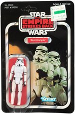 "STAR WARS: THE EMPIRE STRIKES BACK - STORMTROOPER" ACTION FIGURE ON 41 BACK-D CARD.