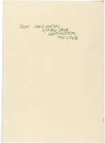 CREIG FLESSEL CORRESPONDENCE & ORIGINAL ART ARCHIVE.