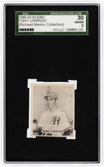 1949-50 ACEBO TONY LORENZO SGC 30 GOOD 2 (RICHARD MERKIN COLLECTION).