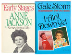 ACTRESSES ANNE JACKSON & GALE STORM SIGNED BOOK PAIR.