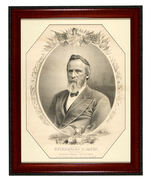 HAYES 1876 CAMPAIGN POSTER BY "THE TOLEDO BLADE" IN QUALITY FRAME.