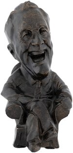 RARE FRANKLIN D. ROOSEVELT CARICATURE PAINTED PLASTER FIGURE.