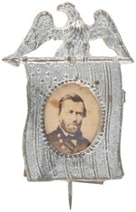 GRANT EAGLE AND FLAG PORTRAIT BADGE.