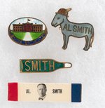 SMITH QUARTET OF LAPEL PINS INCLUDING PROHIBITION RELATED ENAMEL.