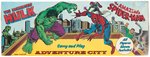 "THE INCREDIBLE HULK/THE AMAZING SPIDER-MAN ADVENTURE CITY" FACTORY-SEALED BOXED PLAYSET.