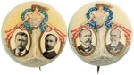 ROOSEVELT & PARKER PAIR OF STANDING LIBERTY JUGATE BUTTONS.