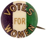 WPU "VOTES FOR WOMEN" SUFFRAGE DIMINUTIVE & SCARCE BUTTON.