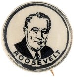 "ROOSEVELT" 1936 SKETCH PORTRAIT BUTTON HAKE #137.