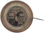 RARE "HAYES & WHEELER" JUGATE FERROTYPE BADGE.