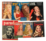 VERONICA LAKE MAGAZINE LOT.