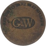 GEORGE WASHINGTON "LONG LIVE THE PRESIDENT" 1789 INAUGURAL CLOTHING BUTTON.