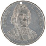 DOUGLAS "HENNING & EYEMANN" HIGH RELIEF 1860 PORTRAIT MEDAL DeWITT 1860-1.