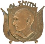 "AL SMITH FOR PRESIDENT" FIGURAL AMERICAN SHIELD PLAQUE.