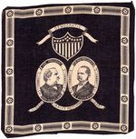 CLEVELAND & STEVENSON "TARIFF REFORM" JUGATE BANDANNA.