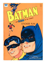 "BATMAN WITH ROBIN THE BOY WONDER STICKER FUN" BOOK.