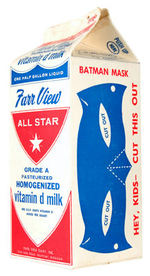 BATMAN ALL-STAR MILK CARTON.