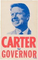 "CARTER FOR GOVERNOR" SCARCE 1966 GEORGIA DEMOCRATIC PRIMARY POSTER.