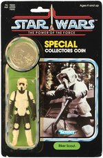 "STAR WARS: THE POWER OF THE FORCE - BIKER SCOUT" 92 BACK CARDED ACTION FIGURE.