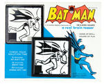 "BATMAN" SLIDING TILE PUZZLE ON STORE CARD.