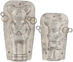 MICKEY MOUSE 1930s CHOCOLATE MOLD PAIR.