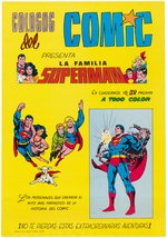 "SUPERMAN" SPANISH COMIC BOOKS NEWSSTAND/BOOK STORE POSTER.