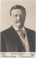 "THEODORE ROOSEVELT" BOLDLY SIGNED REAL PHOTO POST CARD.