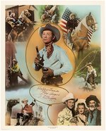 ROY ROGERS AND GENE AUTRY SIGNED POSTER PAIR.