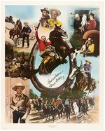 ROY ROGERS AND GENE AUTRY SIGNED POSTER PAIR.
