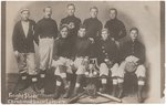 1911 FREIGHT SHEDS BASEBALL TEAM REAL PHOTO POSTCARD.