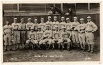 1909 ROCHESTER HUSTLERS BASEBALL TEAM REAL PHOTO POSTCARD.