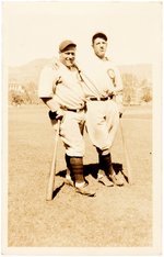 C. 1930 CHICAGO CUBS TEAMMATES W/HACK WILSON (HOF) REAL PHOTO POSTCARD.