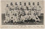 C. 1907 TOLEDO MUD HENS BASEBALL TEAM POSTCARD.