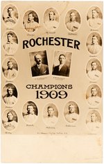 C. 1909 ROCHESTER HUSTLERS BASEBALL TEAM REAL PHOTO POSTCARD.