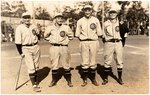 C. 1922 U.S. TOUR OF JAPAN W/HOF'ER GEORGE "HIGHPOCKETS" KELLY REAL PHOTO POSTCARD.