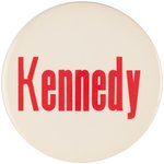 "KENNEDY" LARGE 1960 CAMPAIGN BUTTON.